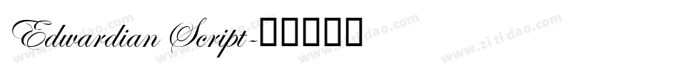 Edwardian Script字体转换